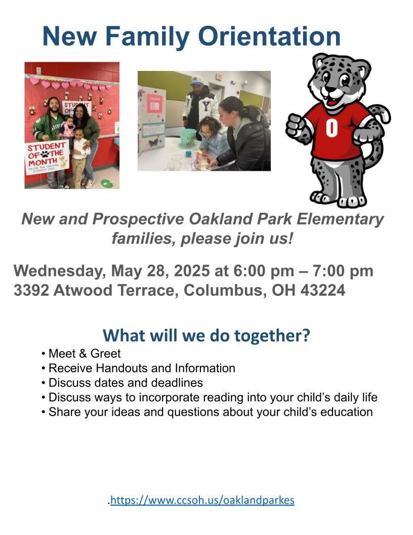 New Family Orientation - Oakland Park ES